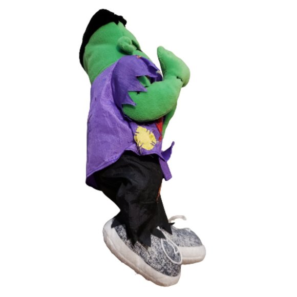 Gibson Frankenstien's Monster Plush Toy 1997 Halloween Vintage 14"x7" Pre-owned - Picture 2 of 9